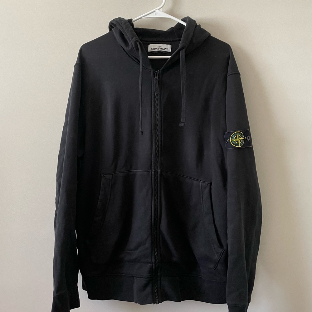 STONE ISLAND ZIP UP HOODIE
